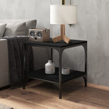 NNEVL Coffee Table Black 50x50x40 cm Engineered Wood