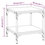 NNEVL Coffee Table Sonoma Oak 50x50x40 cm Engineered Wood