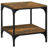 NNEVL Coffee Table Smoked Oak 50x50x40 cm Engineered Wood