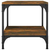 NNEVL Coffee Table Smoked Oak 50x50x40 cm Engineered Wood