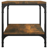 NNEVL Coffee Table Smoked Oak 50x50x40 cm Engineered Wood