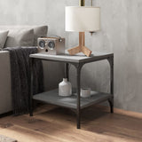 NNEVL Coffee Table Grey Sonoma 50x50x40 cm Engineered Wood