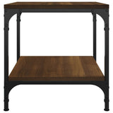 NNEVL Coffee Table Brown Oak 50x50x40 cm Engineered Wood