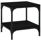 NNEVL Side Tables 2 pcs Black 40x40x40 cm Engineered Wood