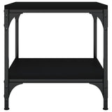 NNEVL Side Tables 2 pcs Black 40x40x40 cm Engineered Wood