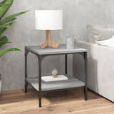 NNEVL Side Tables 2 pcs Grey Sonoma 40x40x40 cm Engineered Wood