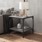 NNEVL Side Tables 2 pcs Grey Sonoma 40x40x40 cm Engineered Wood