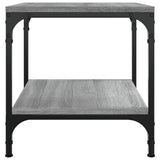 NNEVL Side Tables 2 pcs Grey Sonoma 40x40x40 cm Engineered Wood