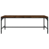 NNEVL Coffee Table Smoked Oak 100x50x35 cm Engineered Wood