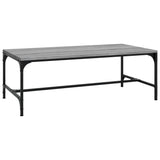 NNEVL Coffee Table Grey Sonoma 100x50x35 cm Engineered Wood