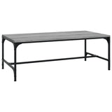 NNEVL Coffee Table Grey Sonoma 80x50x35 cm Engineered Wood