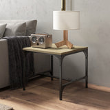 NNEVL Side Table Sonoma Oak 40x40x35 cm Engineered Wood