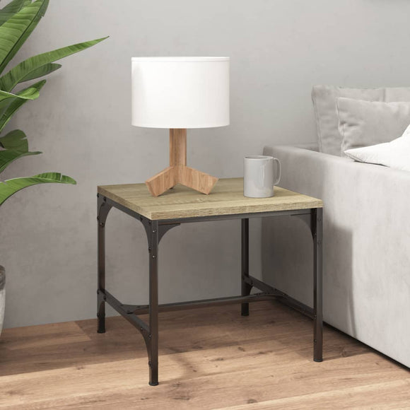 NNEVL Side Table Sonoma Oak 40x40x35 cm Engineered Wood