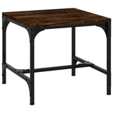 NNEVL Side Table Smoked Oak 40x40x35 cm Engineered Wood
