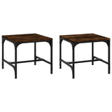 NNEVL Side Tables 2 pcs Smoked Oak 40x40x35 cm Engineered Wood