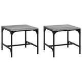 NNEVL Side Tables 2 pcs Grey Sonoma 40x40x35 cm Engineered Wood