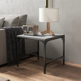 NNEVL Side Tables 2 pcs Grey Sonoma 40x40x35 cm Engineered Wood