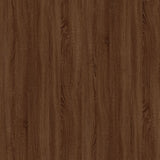 NNEVL Side Table Brown Oak 40x40x35 cm Engineered Wood