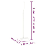 NNEVL Universal Speaker Stand 2 pcs White 19x19x82-104 cm Steel