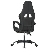 NNEVL Swivel Gaming Chair with Footrest Black&Camouflage Faux Leather