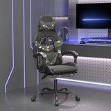 NNEVL Swivel Gaming Chair with Footrest Black&Camouflage Faux Leather