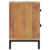 NNEVL Bedside Cabinet Brown 36x30x45 cm Solid Recycled Pinewood