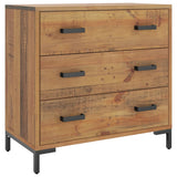 NNEVL Chest of Drawers 75x35x70 cm Solid Pinewood
