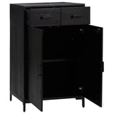 NNEVL Shoe Rack Black 75x40x110 cm Solid Pinewood