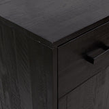NNEVL Shoe Rack Black 75x40x110 cm Solid Pinewood