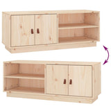 NNEVL TV Cabinet 105x34x40 cm Solid Wood Pine