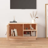 NNEVL TV Cabinet 70x34x40 cm Solid Wood Pine