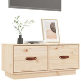 NNEVL TV Cabinet 80x34x35 cm Solid Wood Pine