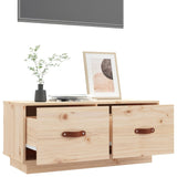 NNEVL TV Cabinet 80x34x35 cm Solid Wood Pine