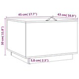 NNEVL Storage Boxes with Lids 3 pcs Solid Wood Pine