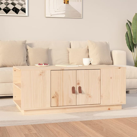 NNEVL Coffee Table 100x50x41 cm Solid Wood Pine