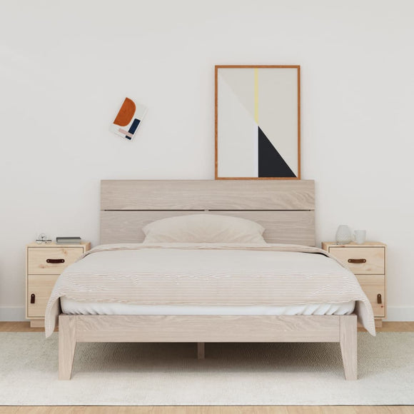 NNEVL Bedside Cabinets 2 pcs 40x34x55 cm Solid Wood Pine