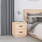NNEVL Bedside Cabinets 2 pcs 40x34x45 cm Solid Wood Pine