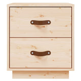 NNEVL Bedside Cabinets 2 pcs 40x34x45 cm Solid Wood Pine