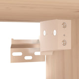NNEVL Wall Cabinets 2 pcs 80x30x30 cm Solid Wood Pine
