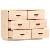 NNEVL Sideboard 100x40x75 cm Solid Wood Pine