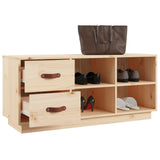 NNEVL Shoe Bench 100x34x45 cm Solid Wood Pine