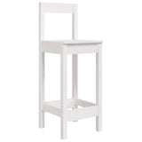 NNEVL Bar Chairs 2 pcs White 40x41.5x112 cm Solid Wood Pine