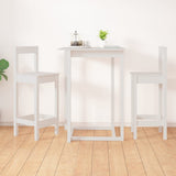 NNEVL Bar Chairs 2 pcs White 40x41.5x112 cm Solid Wood Pine
