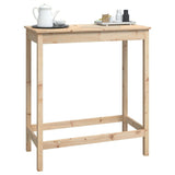 NNEVL Bar Table 100x50x110 cm Solid Wood Pine