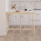 NNEVL Bar Table 140x80x110 cm Solid Wood Pine