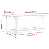 NNEVL Coffee Table 110x55x45 cm Solid Wood Pine