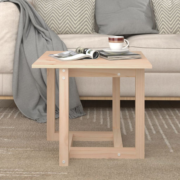 NNEVL Coffee Table 50x50x45 cm Solid Wood Pine