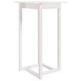 NNEVL Bar Table White 60x60x110 cm Solid Wood Pine