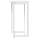 NNEVL Bar Table White 60x60x110 cm Solid Wood Pine