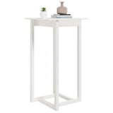 NNEVL Bar Table White 60x60x110 cm Solid Wood Pine